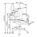 Кресло компьютерное HALMAR CODY коричневый/хром